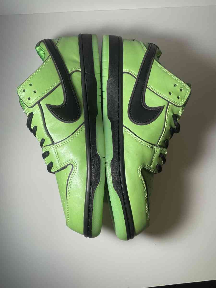 Green Powerpuff Dunks
