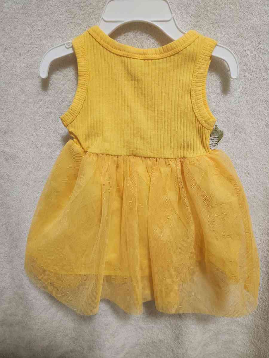 3 to 6 Months Baby Girls Yellow Dress