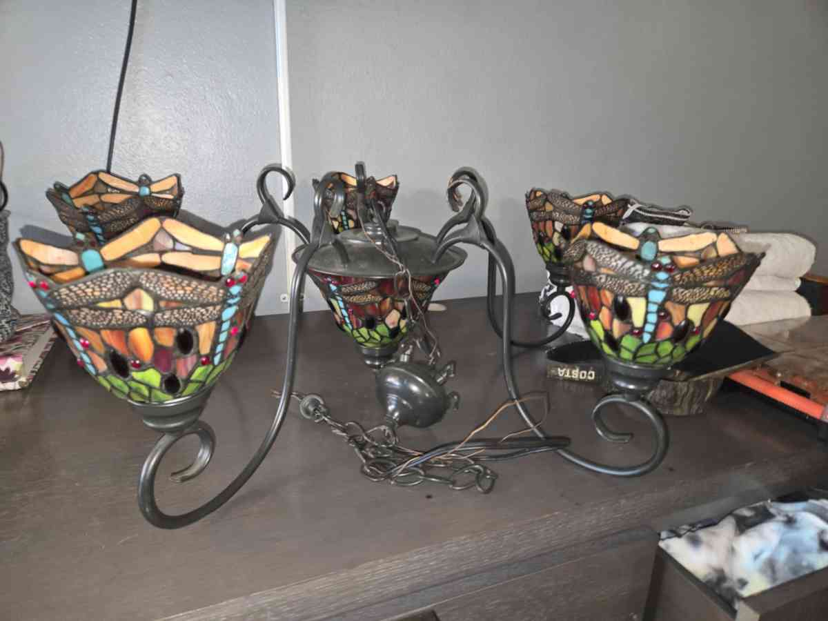 Tiffanys antique Chandelier and lamp shade