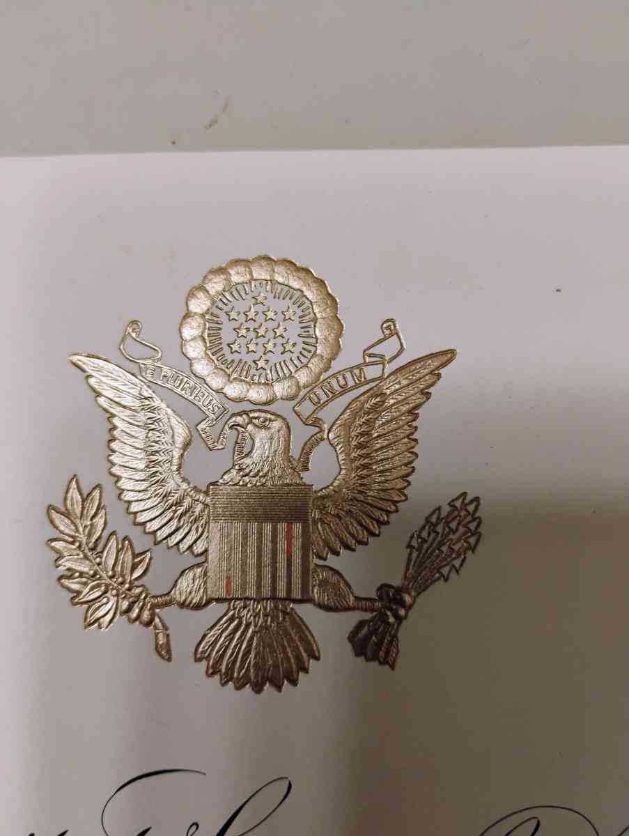 military in memory of signed by Ronald Reagan