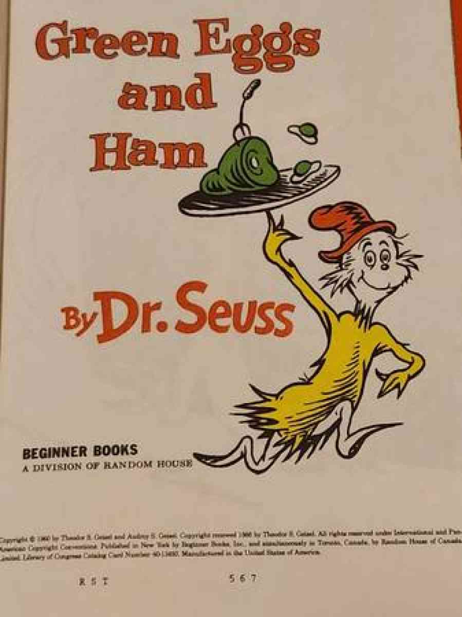 Vintage Dr Seuss five books