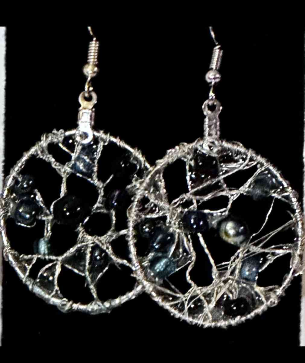 DreamcatcherInspired WireWrapped Earrings