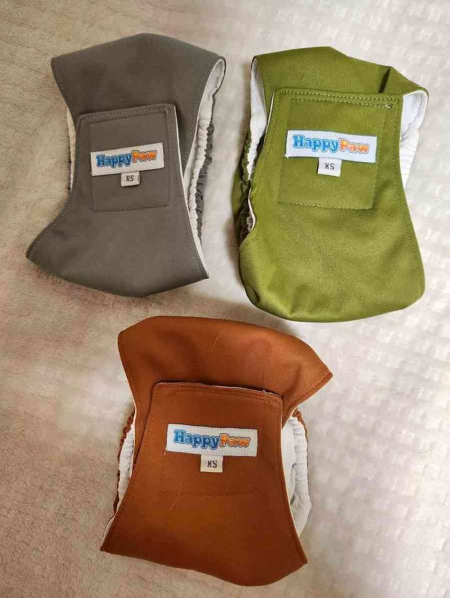 XS HappyPaw Multicolor Dog Diapers