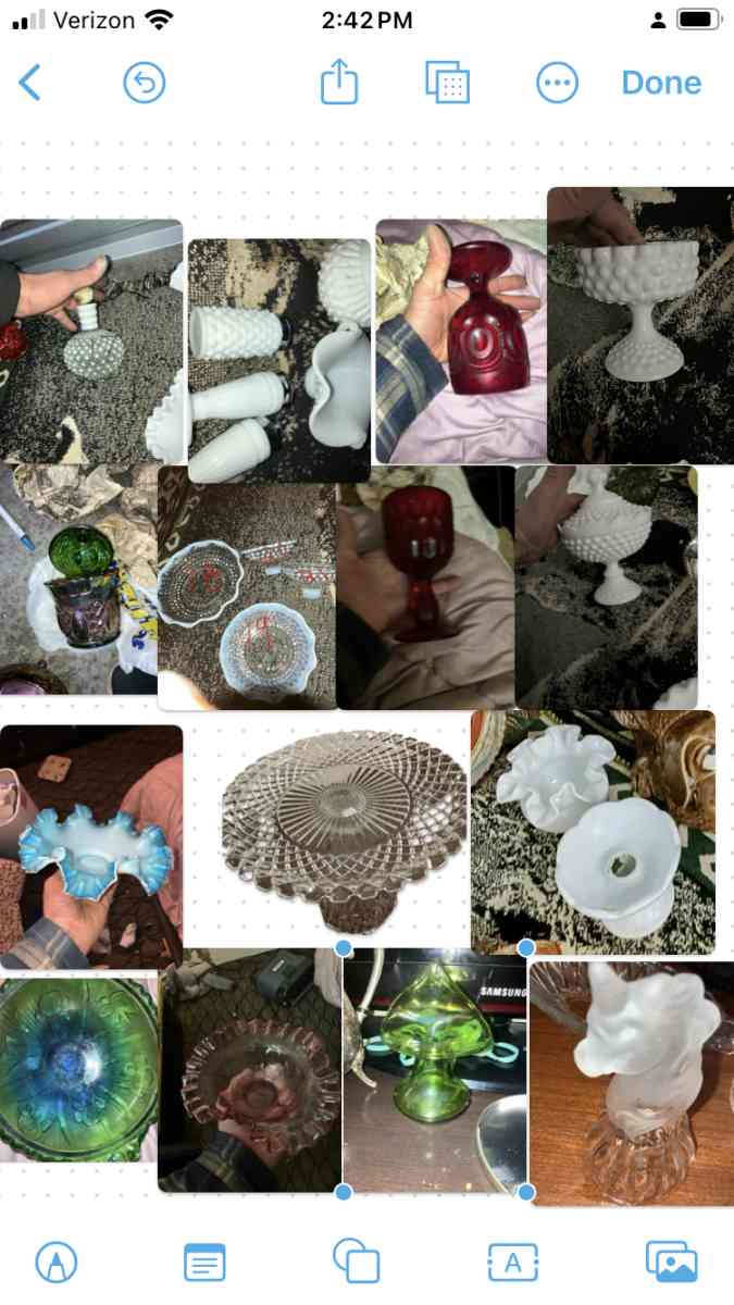 Fenton and le smith vintage glass whole collection for sale