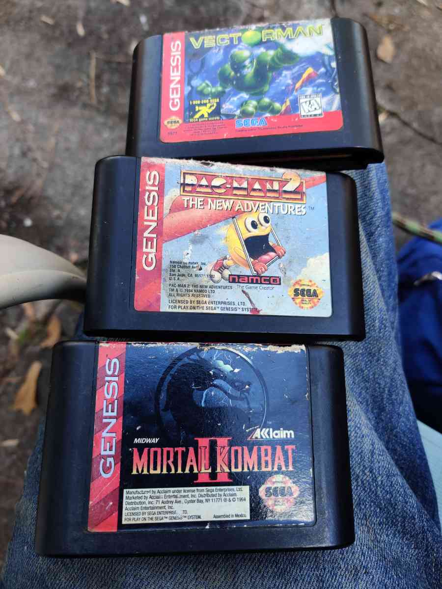 3 Sega Genesis games