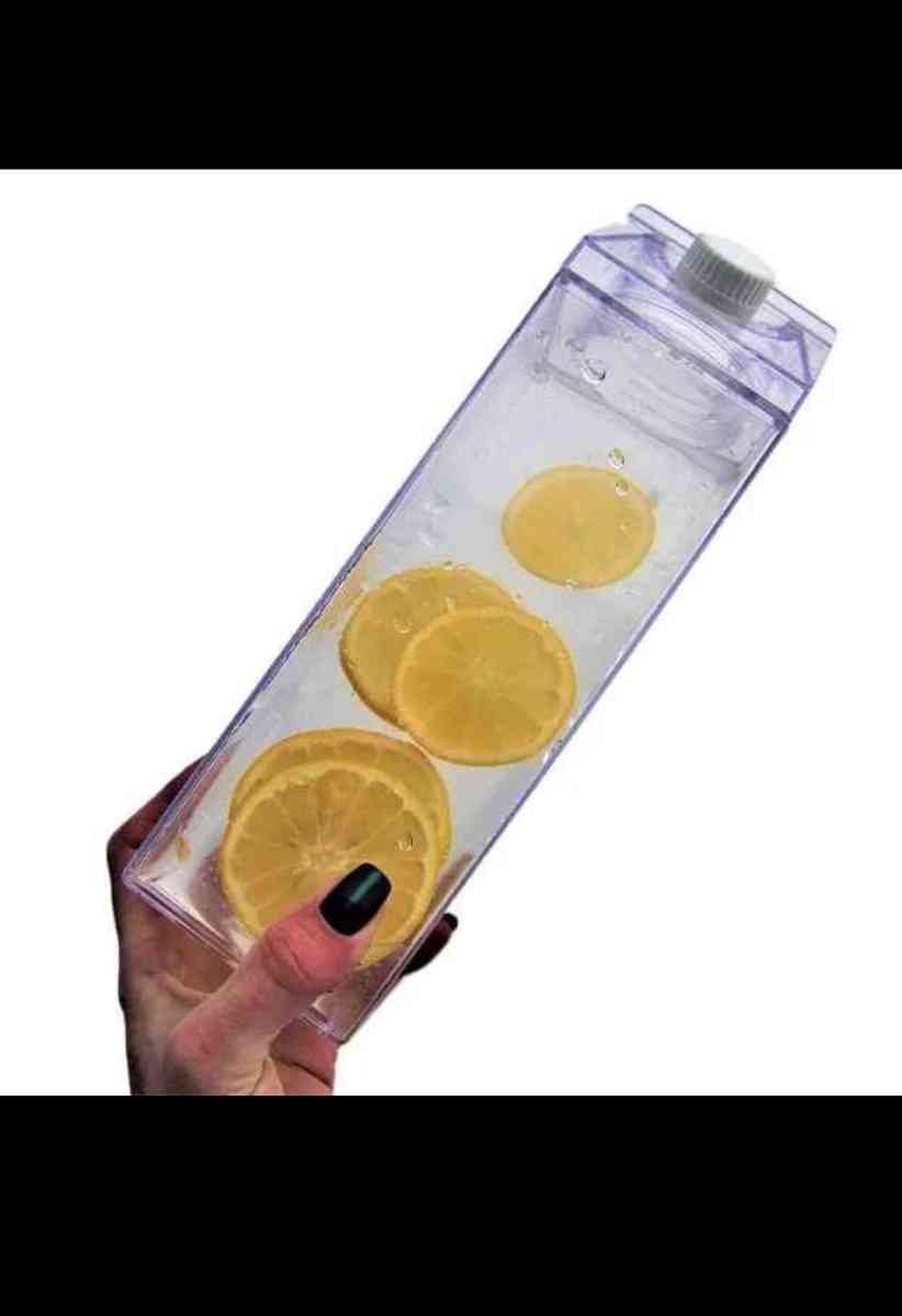 Milk Carton Water Bottle  Clear Square Milk Bottles BPA Free