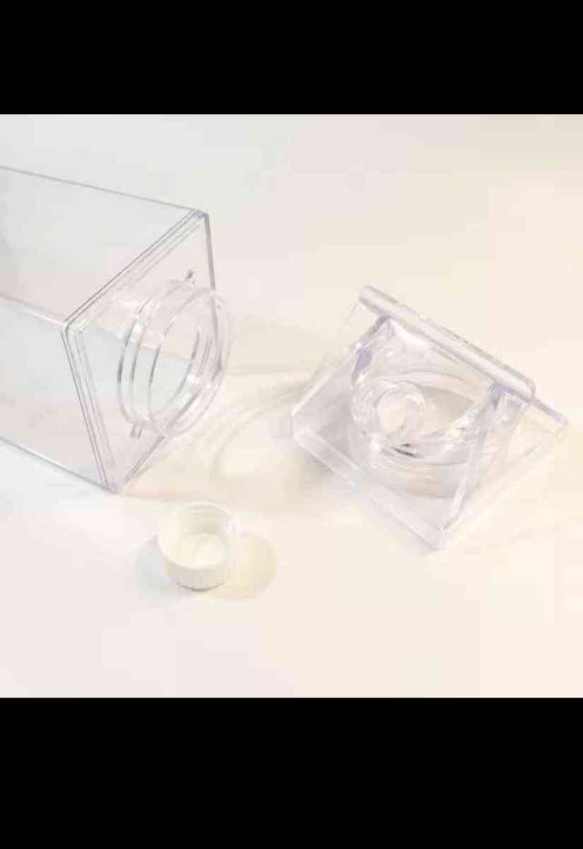 Milk Carton Water Bottle  Clear Square Milk Bottles BPA Free