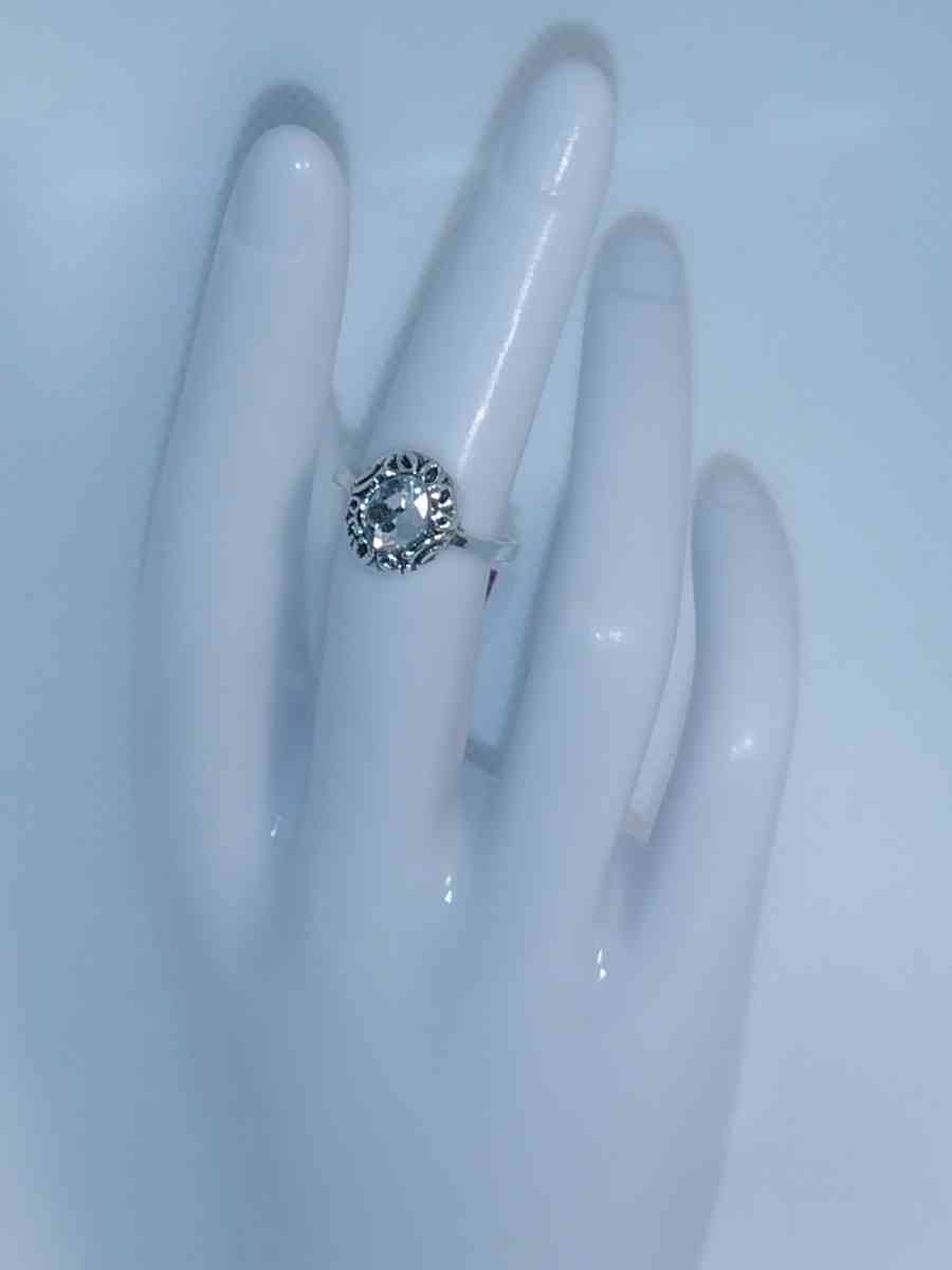 White Oval Signet Ring