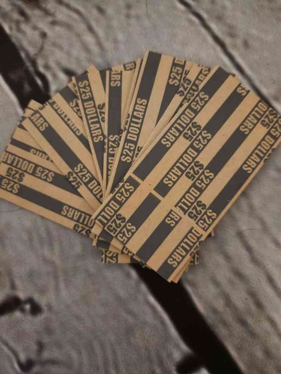 Coin Tray and Tubes with Color Coded Coin Wrappers