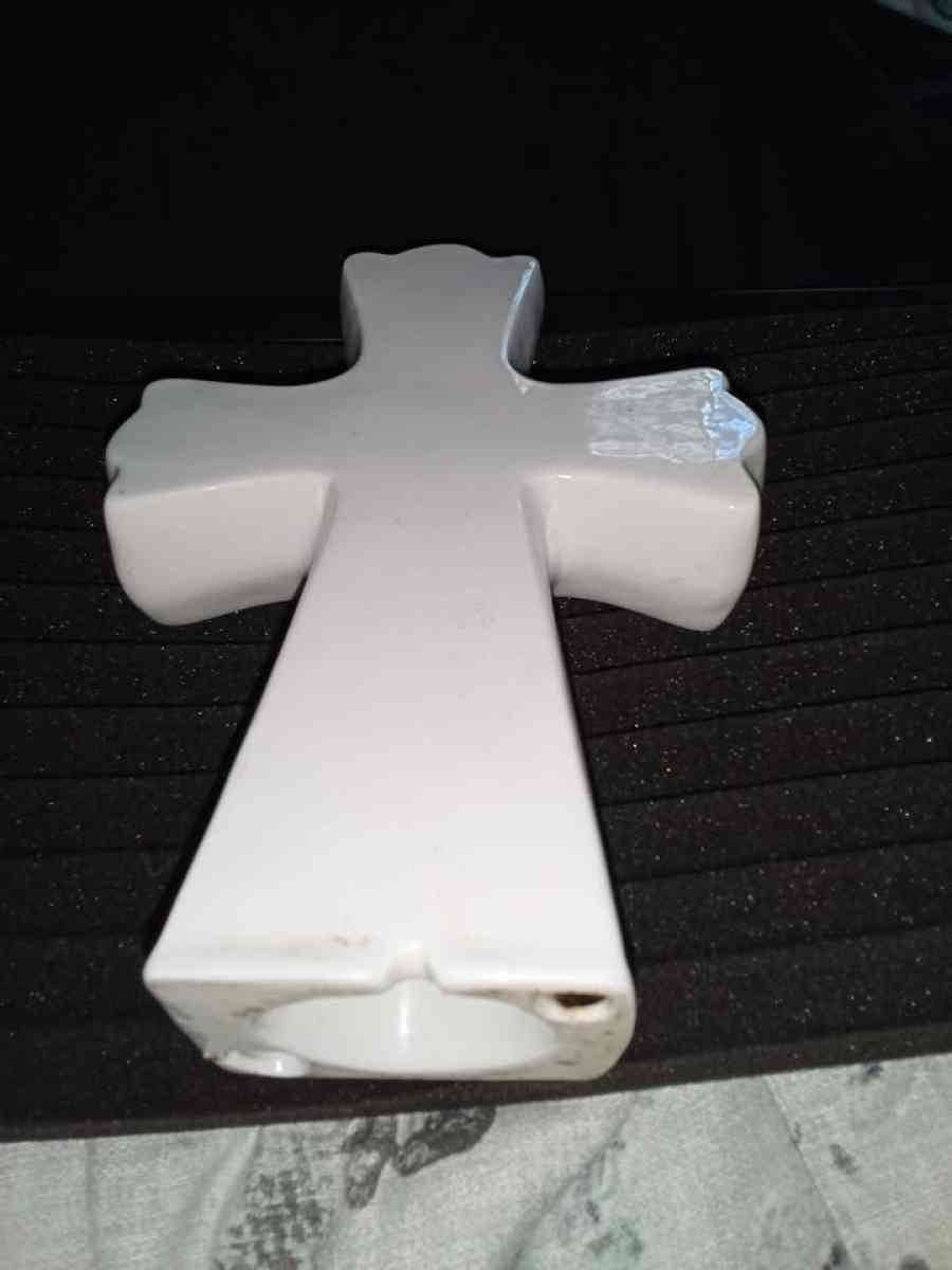 Groom and Bride Wedding Cross Table Decor