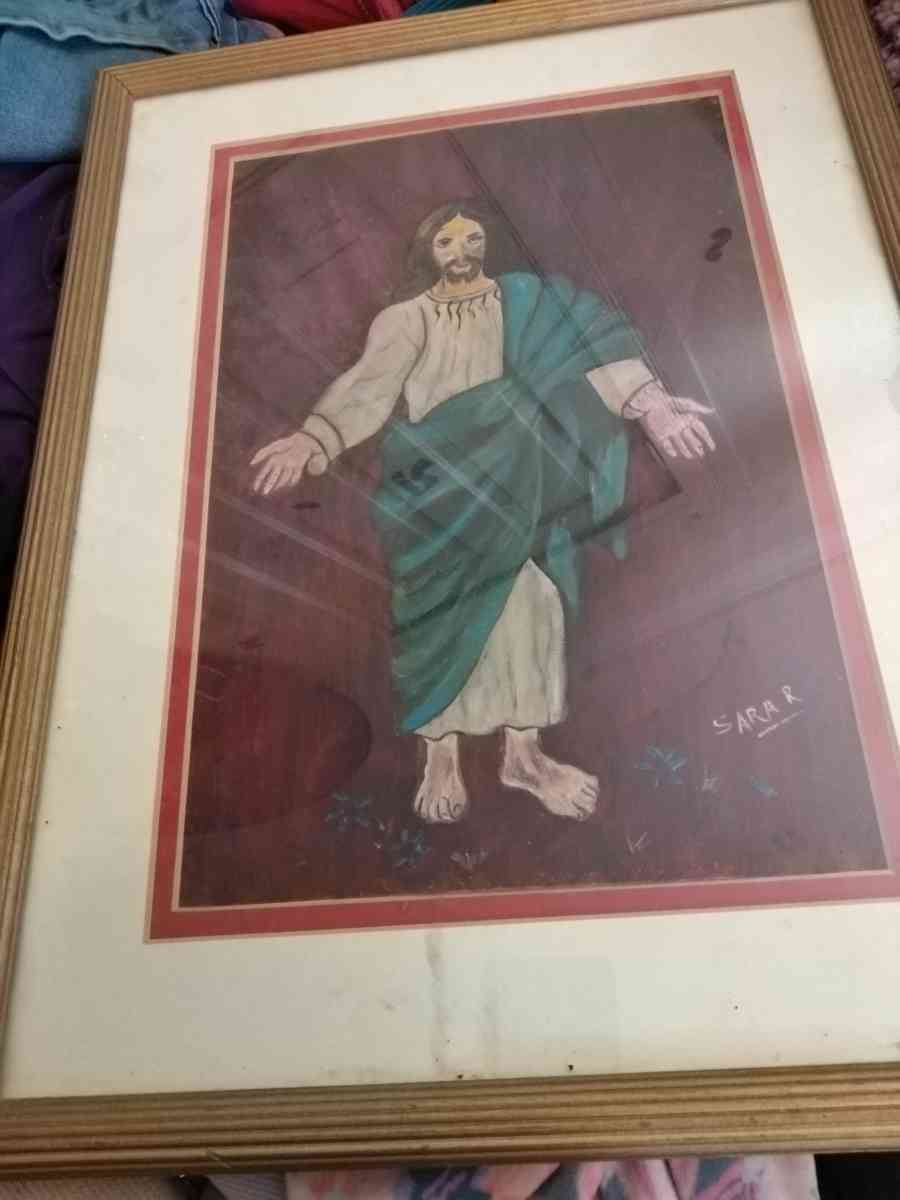 Jesus pic painted and drawer by Sara Robison year 1990