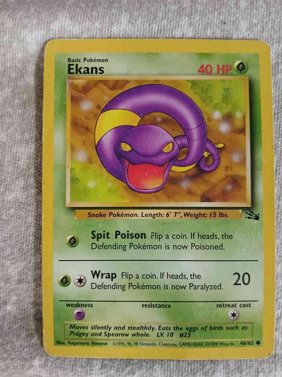 1995 vintage 7 Pokmon cards