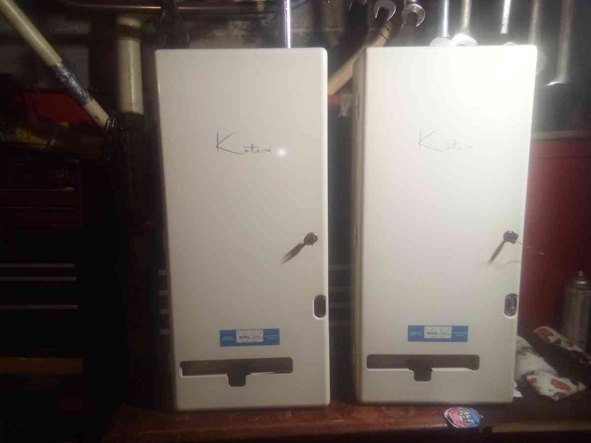 vinage kotex vending mechain