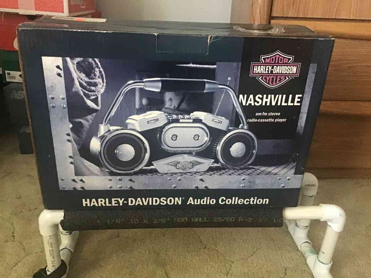 vintage Harley Davidson AM FM cassette radio