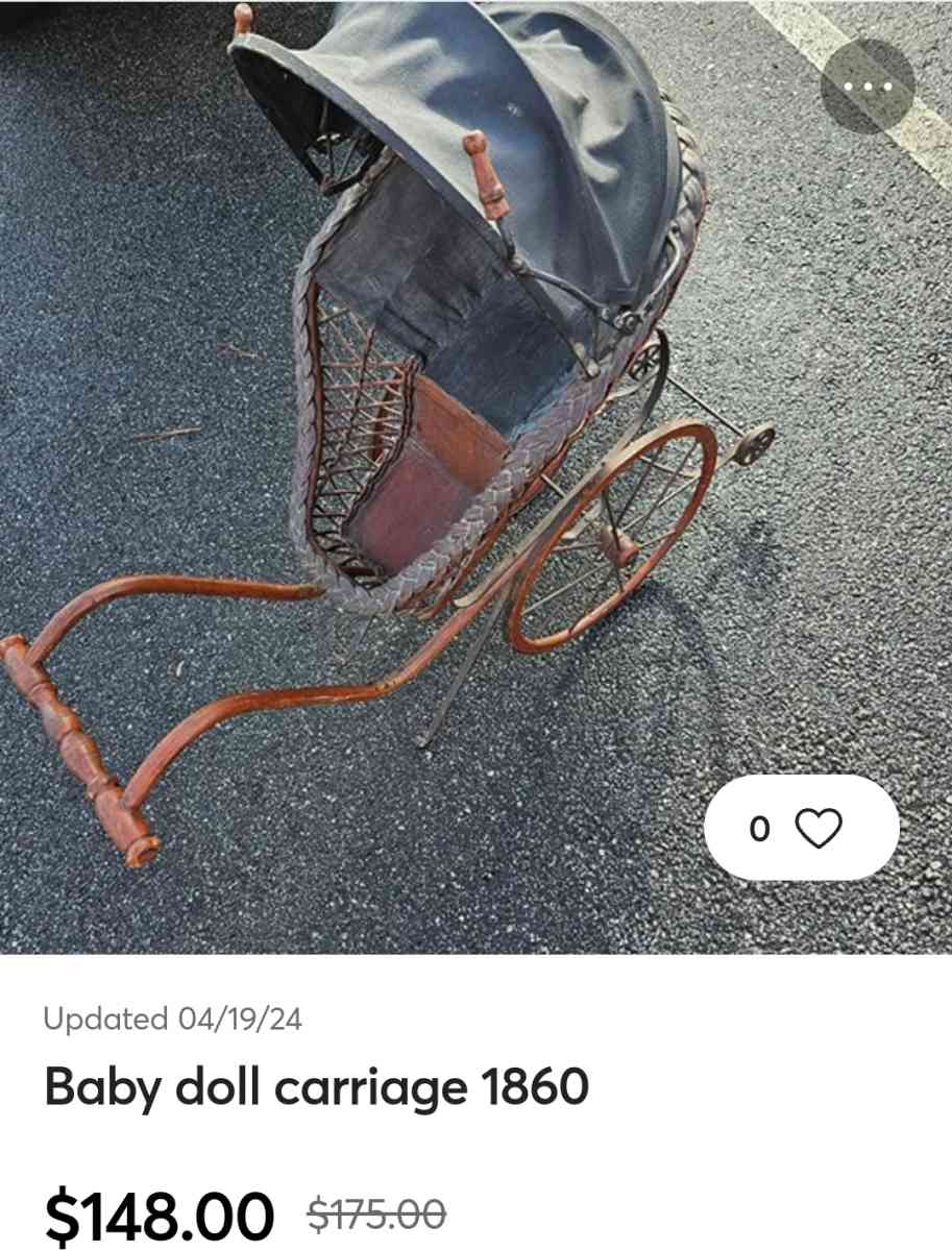 antique baby doll stroller