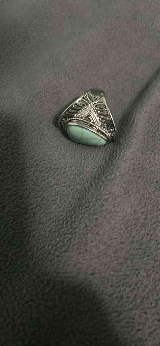 mens rings turquoise tizora natural stone