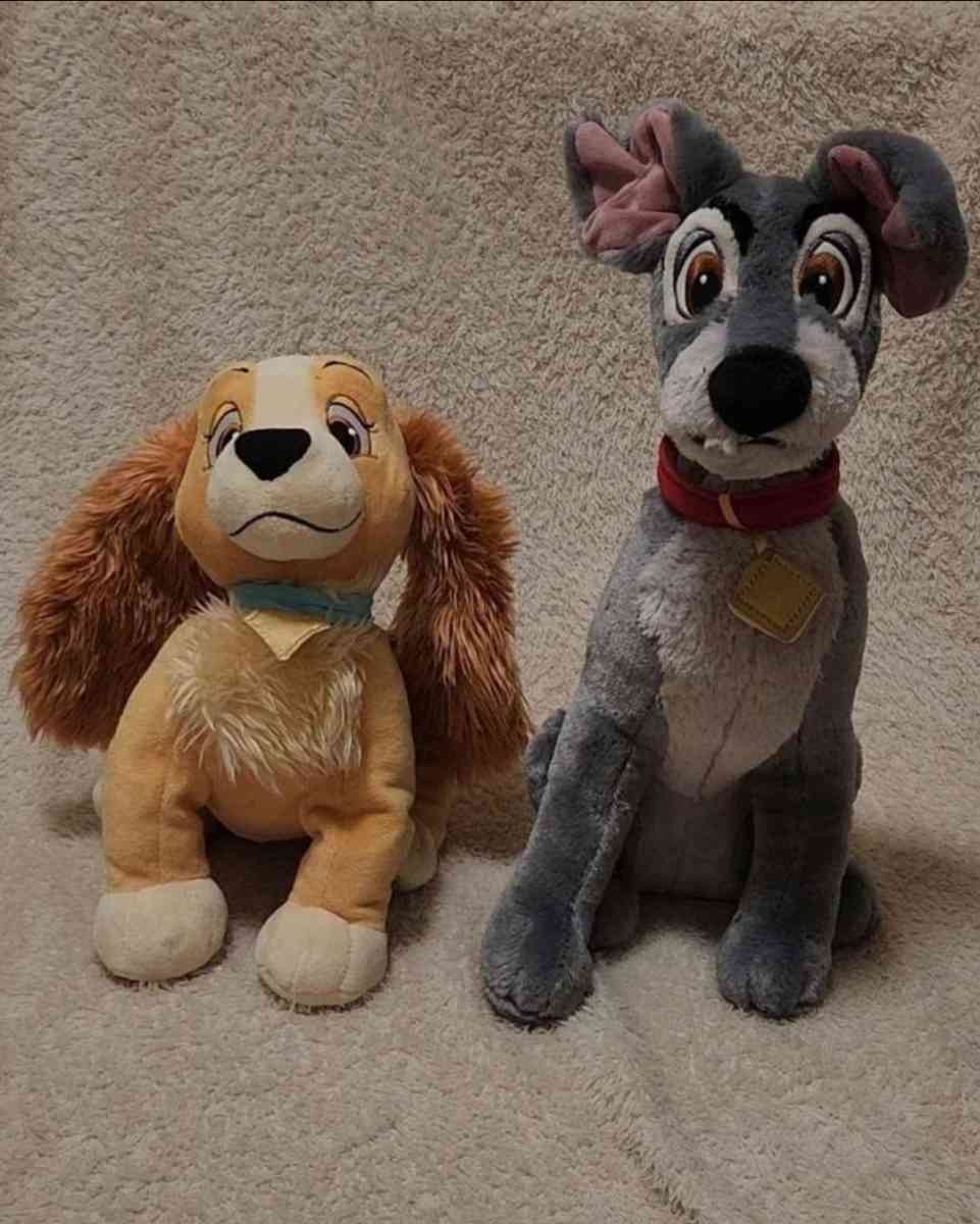 Disney Lady And The Tramp Plushes