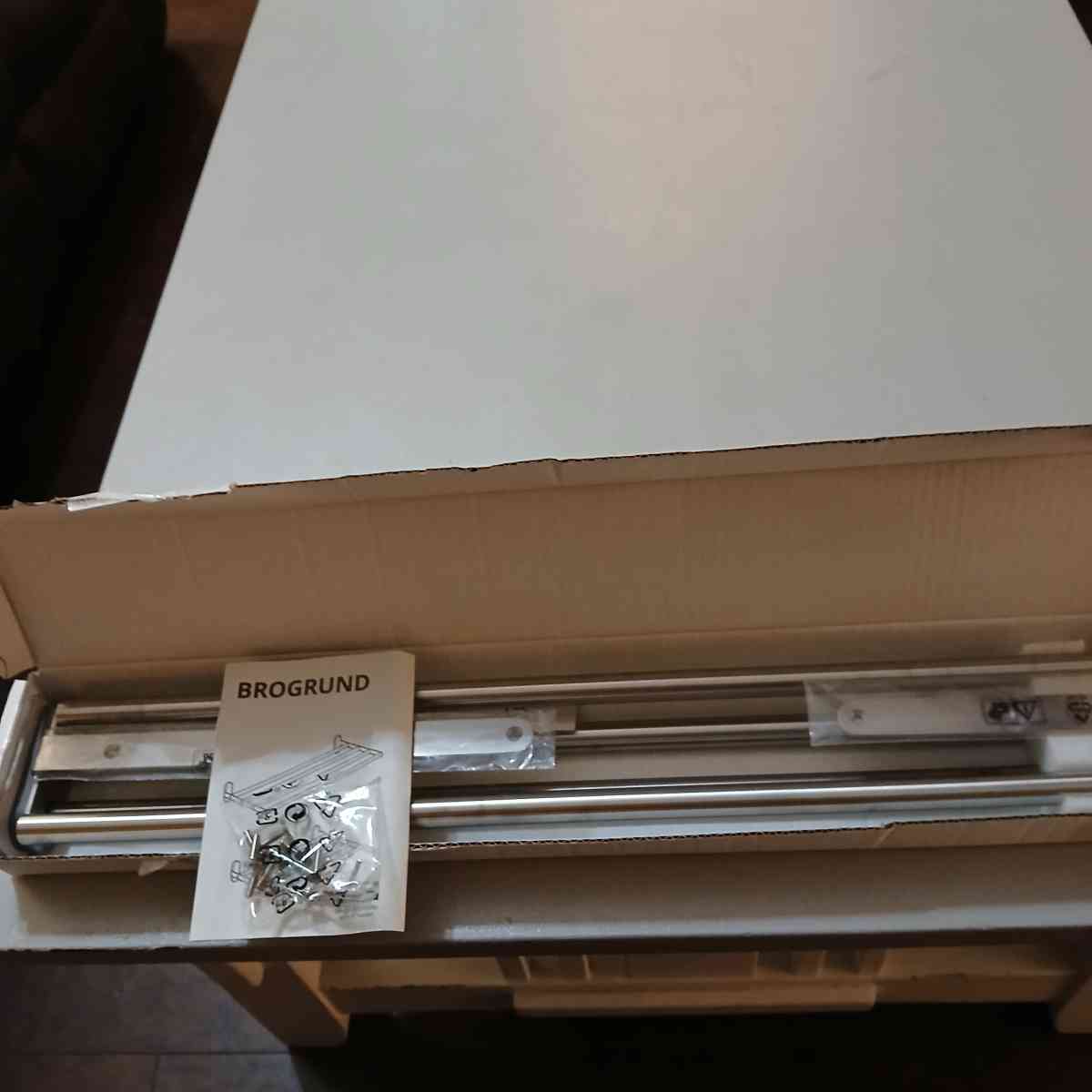 Lot of 2 Brogrund wall mounting shelves