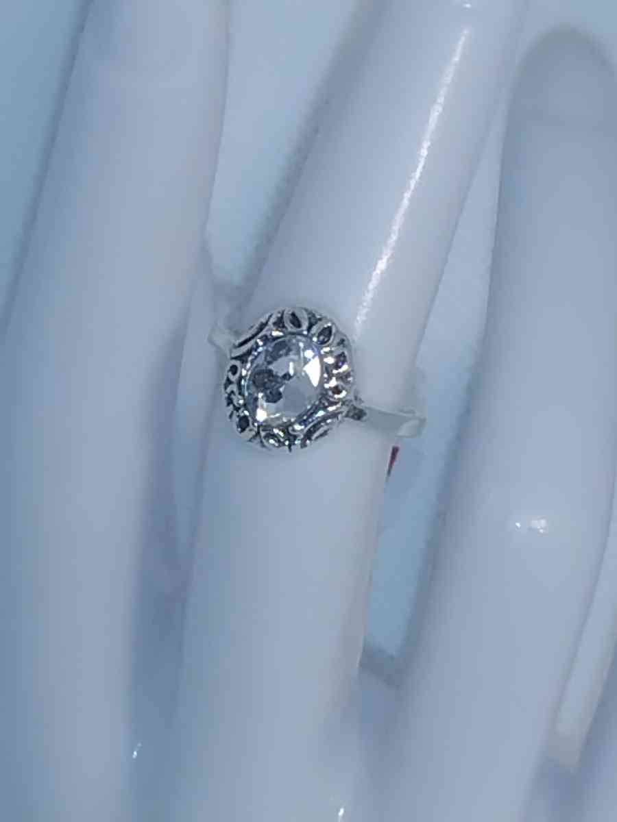 White Oval Signet Ring