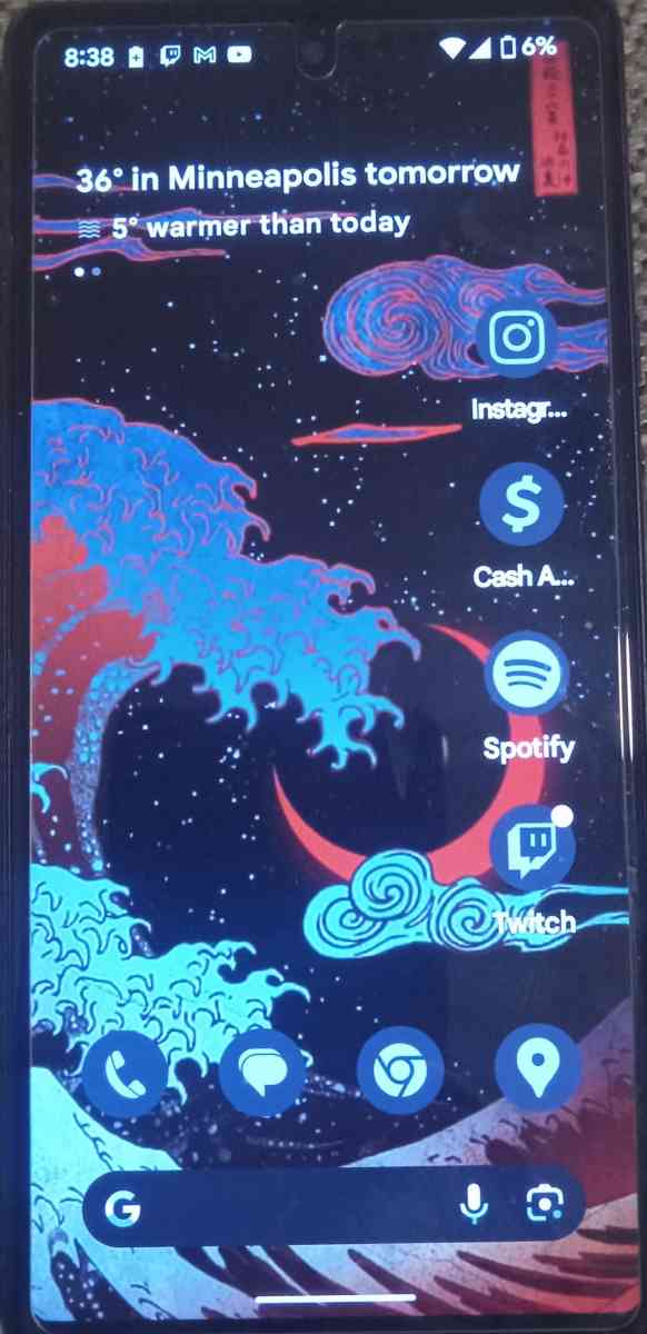 Google Pixel 6 Obsidian 128gb Storage