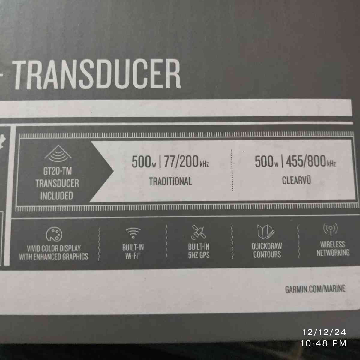 Garmin depth finder with built in navigation