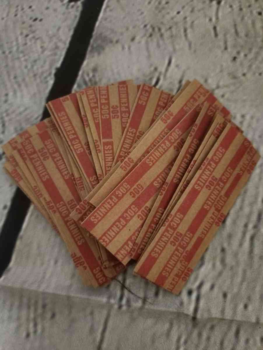 Coin Tray and Tubes with Color Coded Coin Wrappers