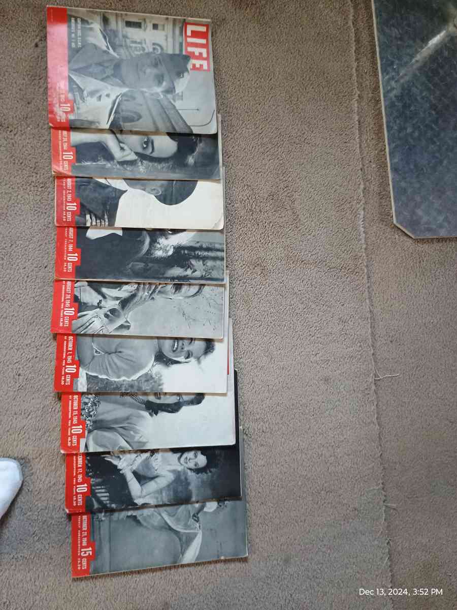 vintage Life magazines