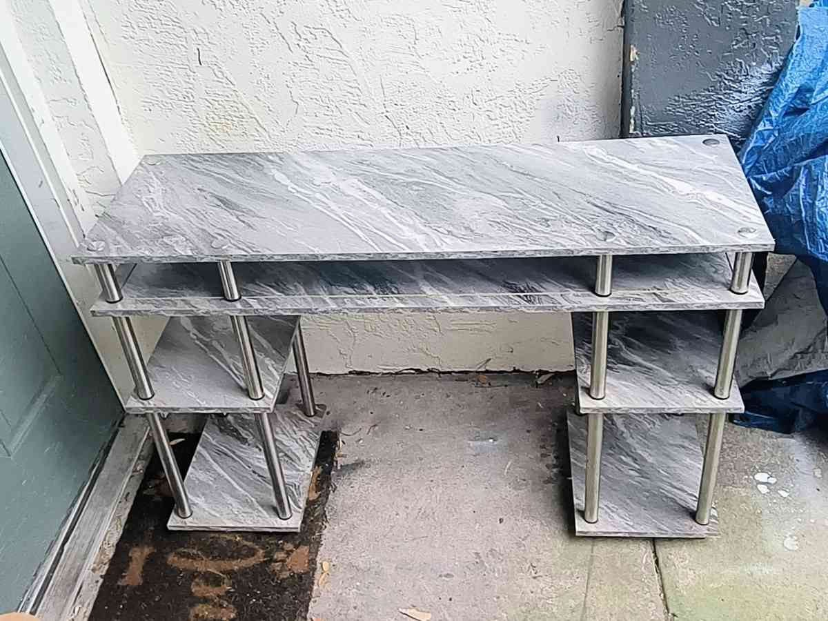 Marble Like Wooden Desk