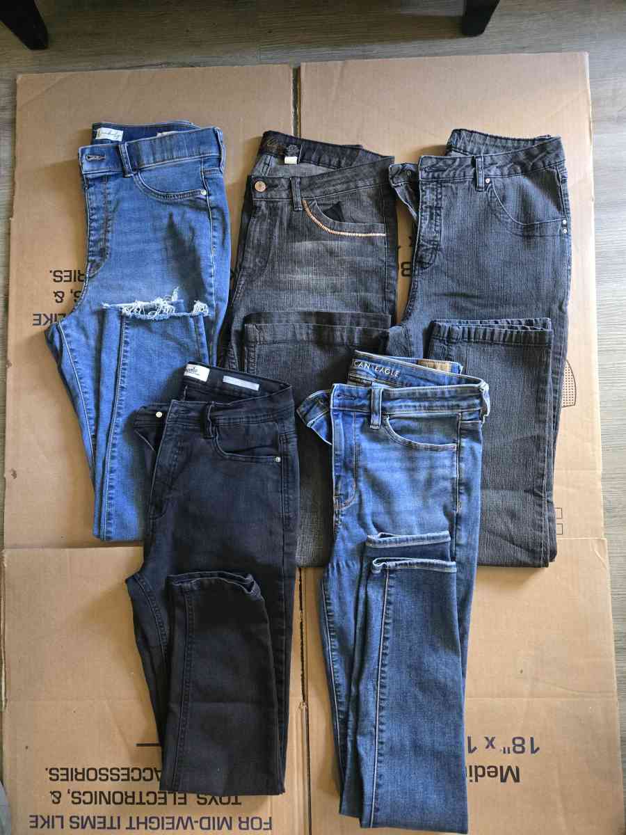 women jeans 5 pair