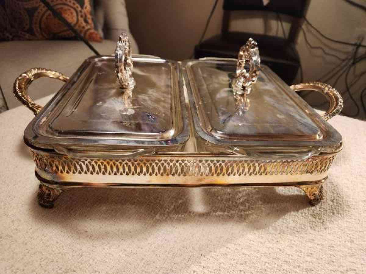 antique serving tray
