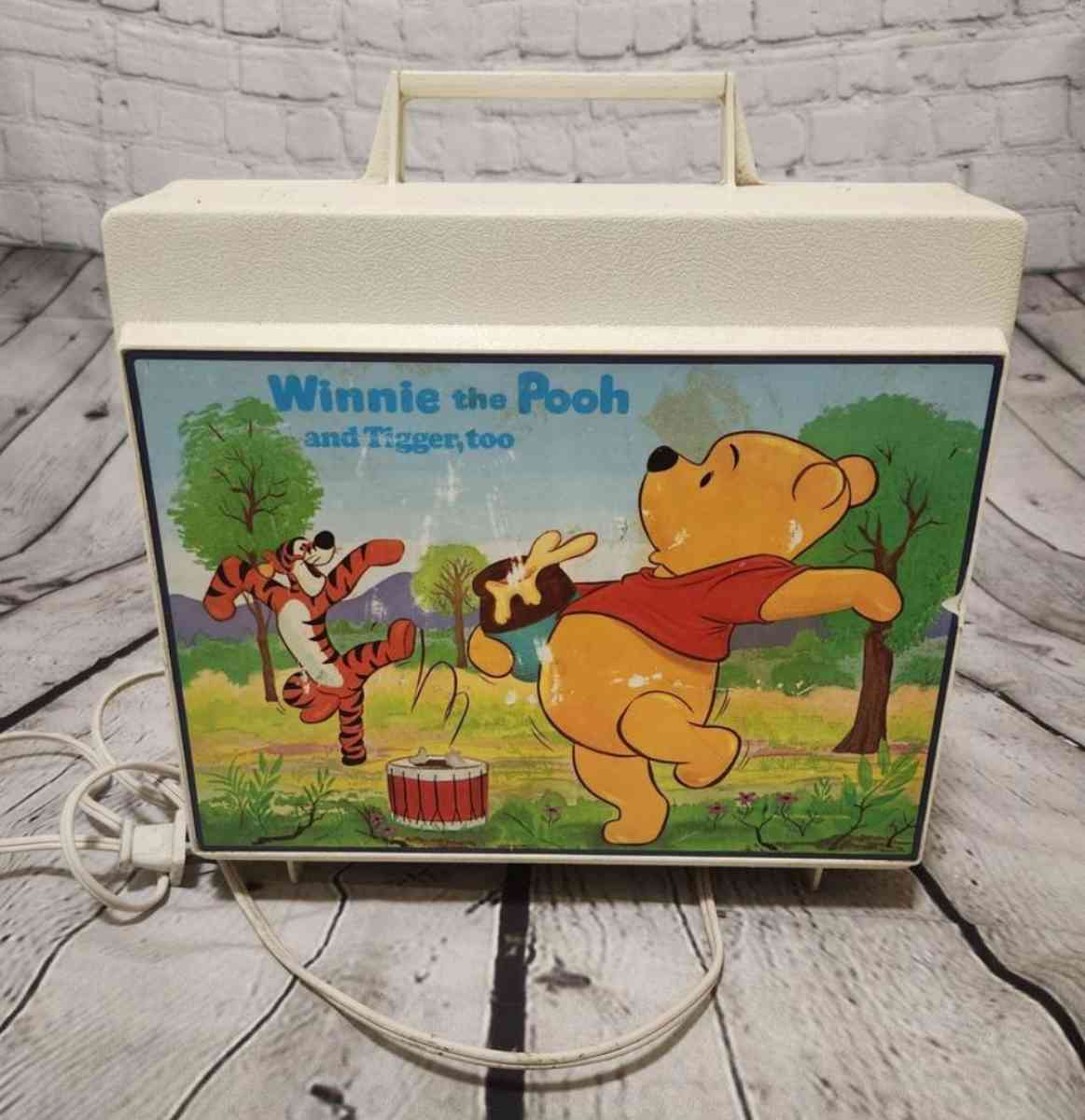 Vintage Disney Winnie The Pooh Record Player