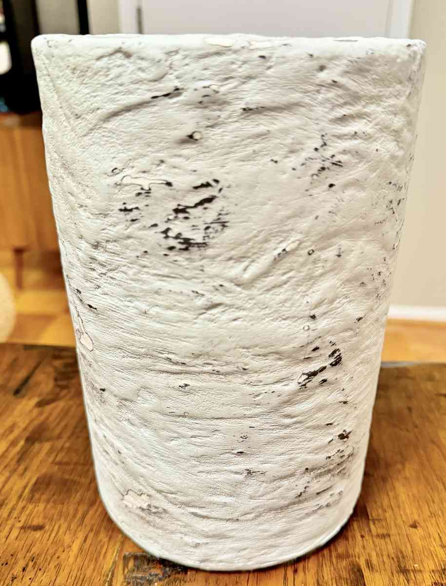 Cylindrical Textured Decorative Vase