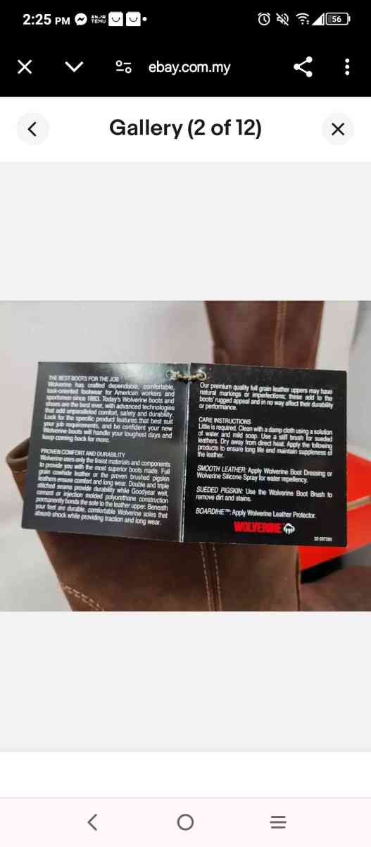 Wolverine Wellington MENS WORK BOOTS