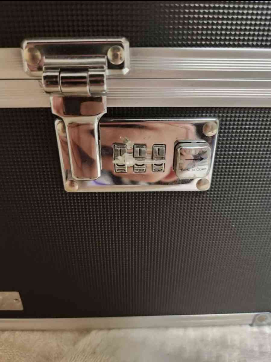 Unbranded Black and Silver Combination Lock Box