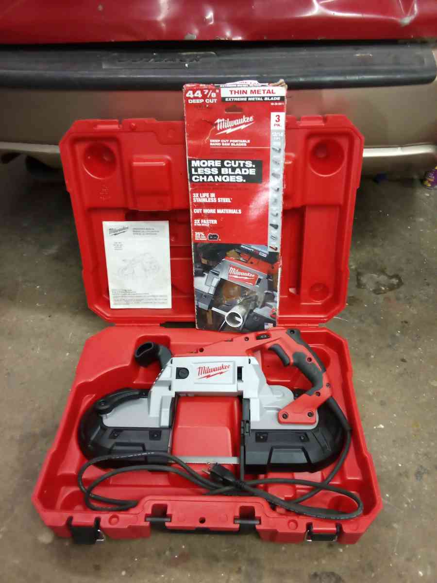 Milwaukee 11A Deep Cut Band Saw  3 Band saw blades