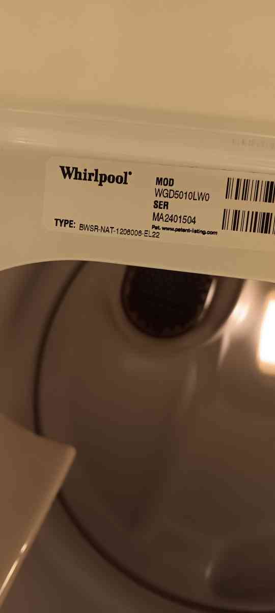 whirlpool washer and dryer
