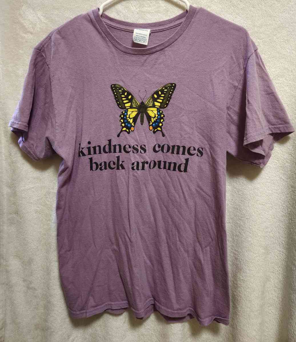Medium Girls Purple Butterfly Shirt
