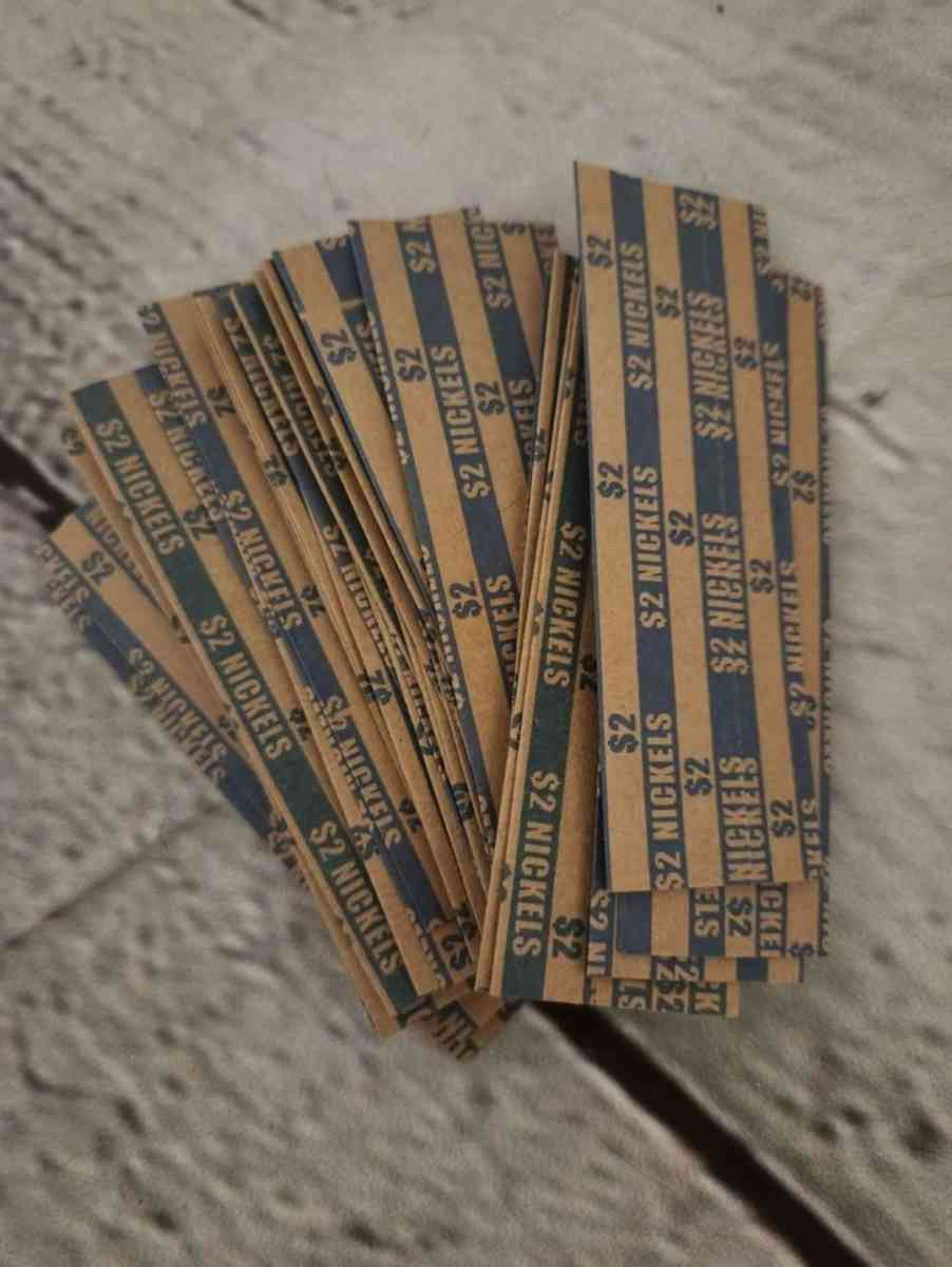 Coin Tray and Tubes with Color Coded Coin Wrappers