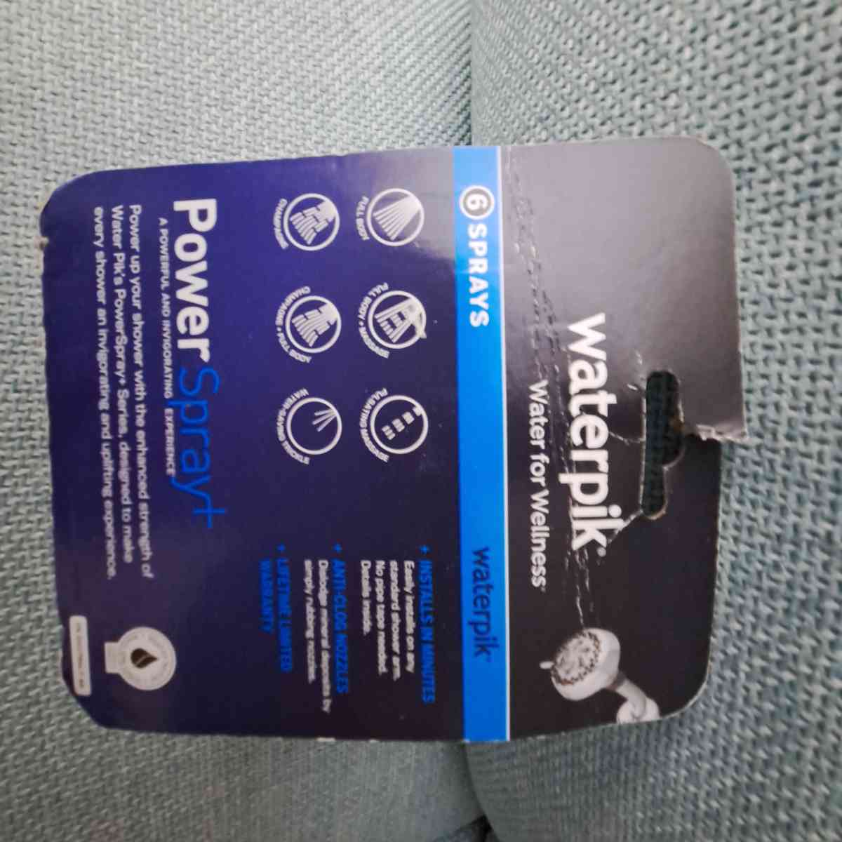 New Waterpick Power Spray Pro Spa Showerhead