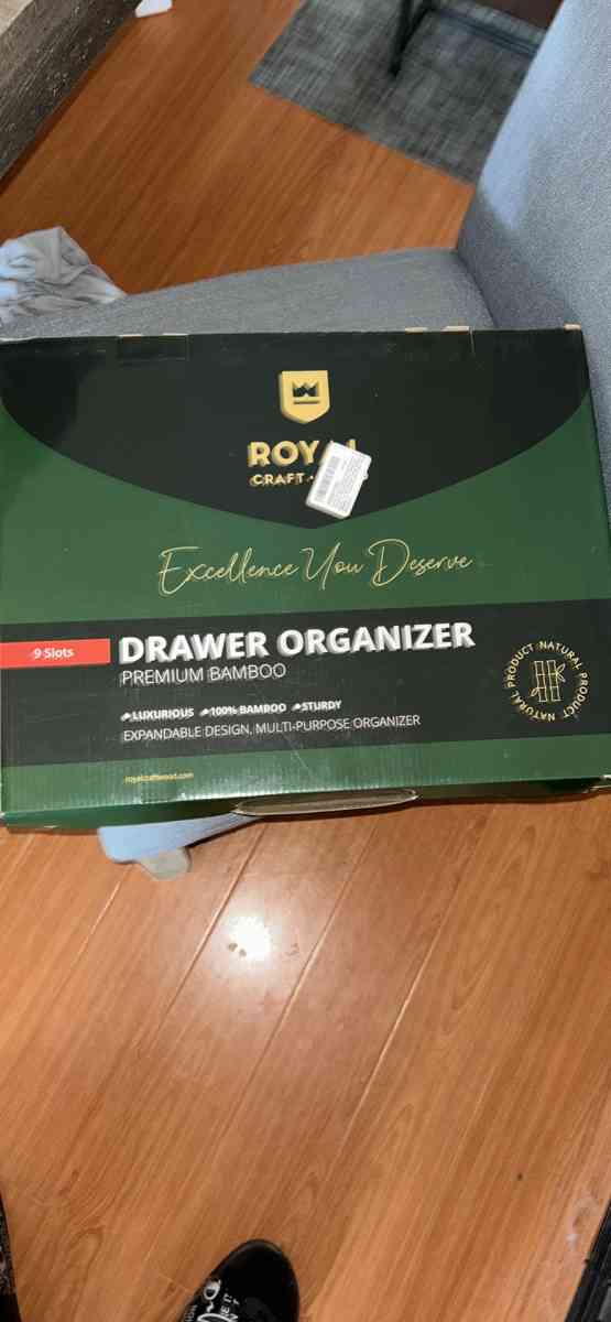 Premium Bamboo Silverware Organizer