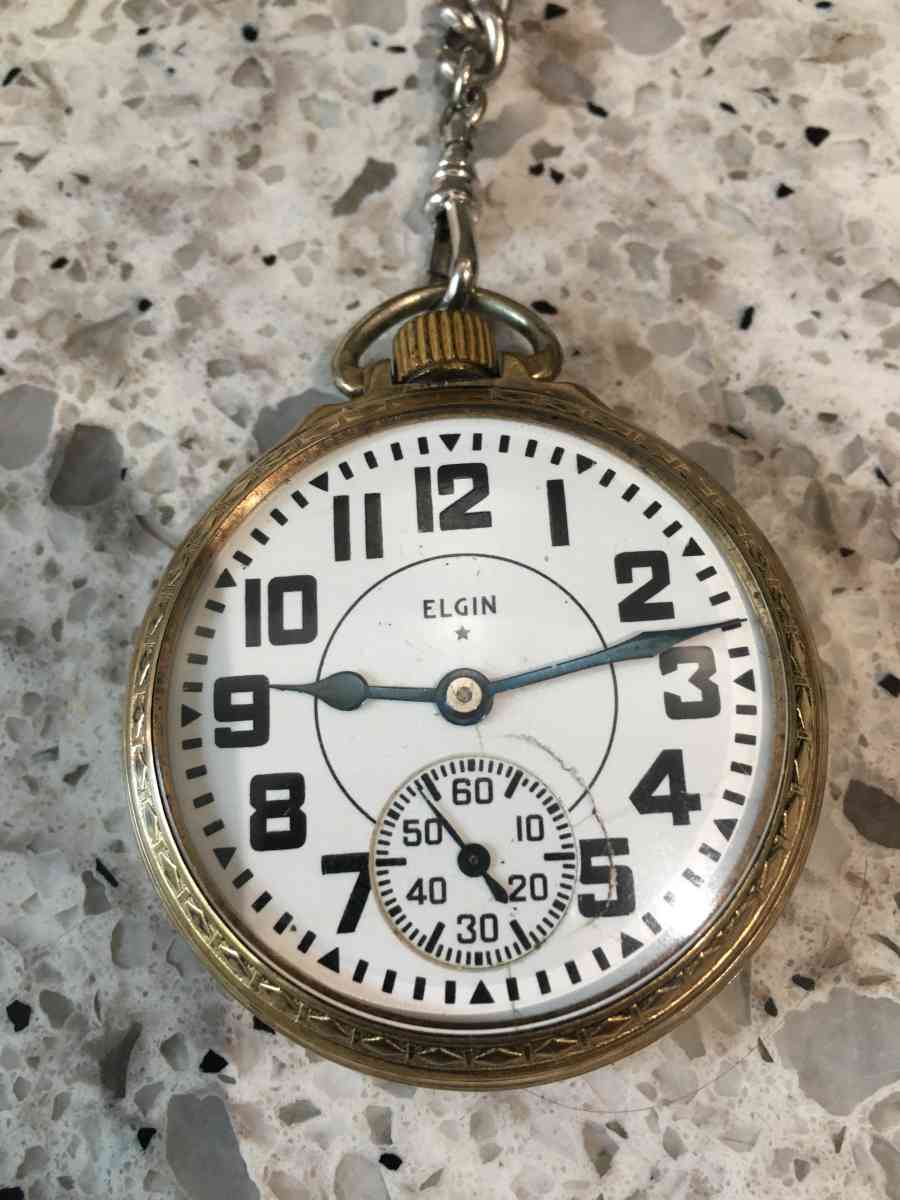 1944 Elgin BW Raymond Railroad Grade Pocket Watch