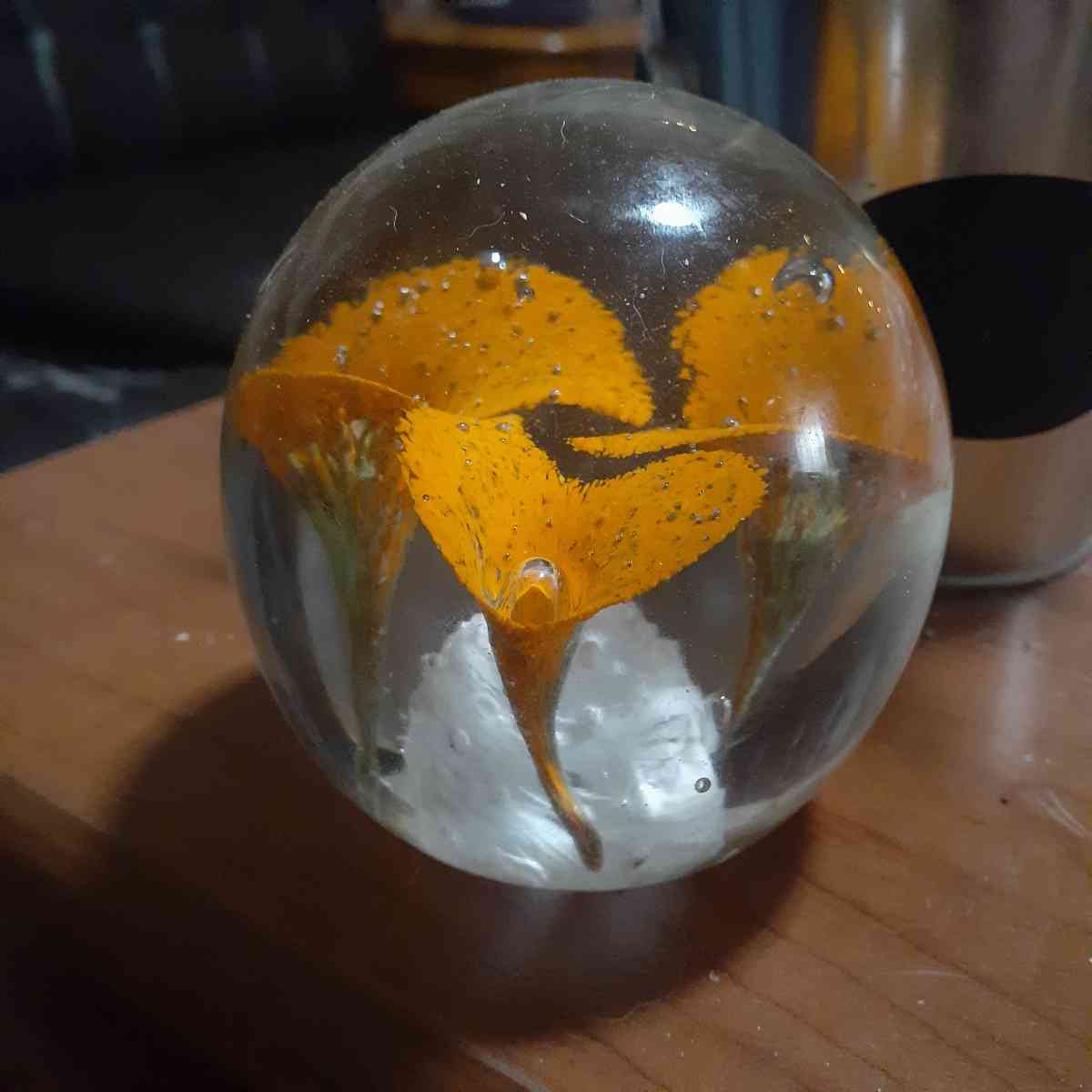 vintage glass paperweight