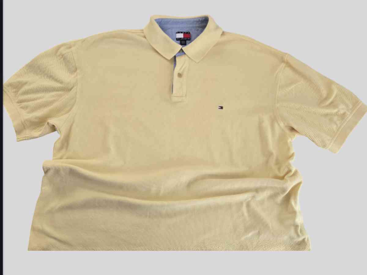 mens xl Tommy Hilfiger polo Short Sleeve shirt preowned