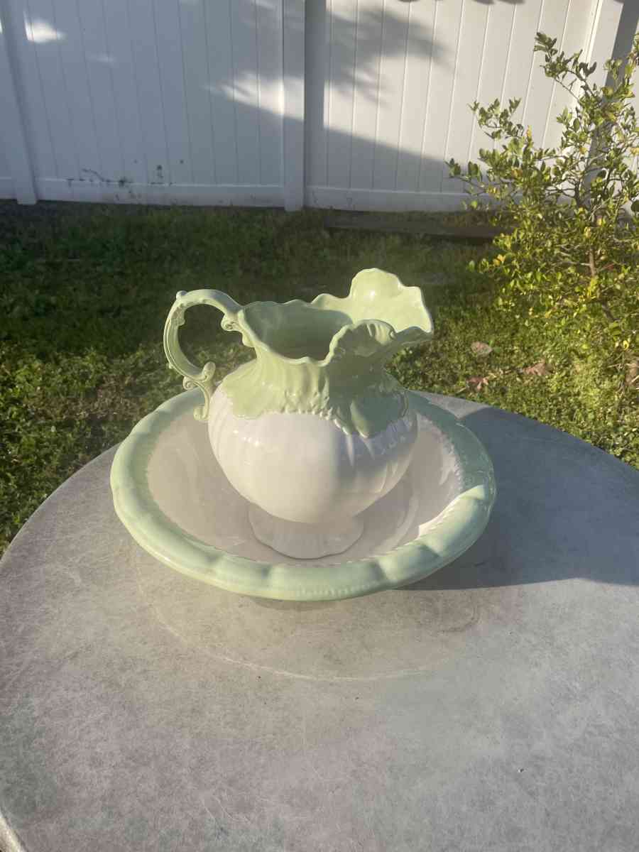 Vintage Pitcher And Bowl