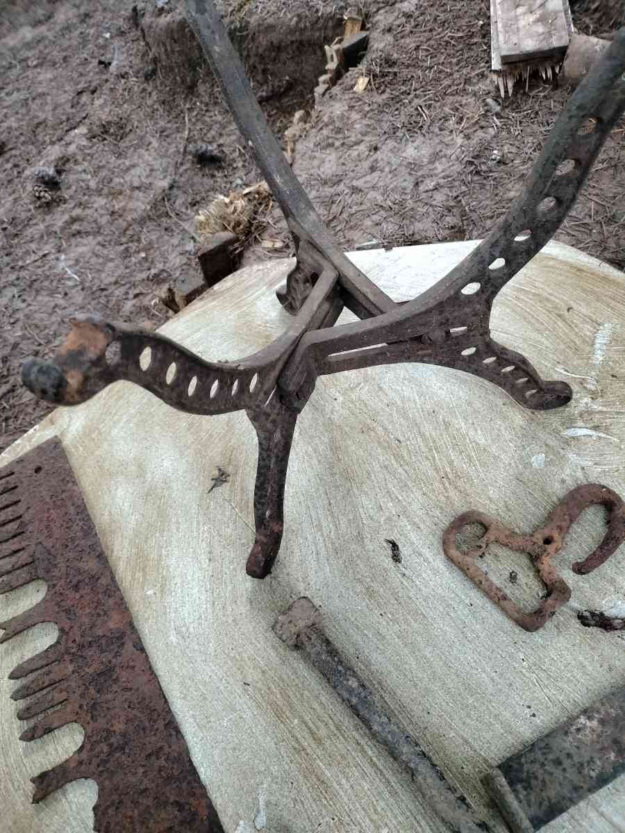 old hot water heater stand