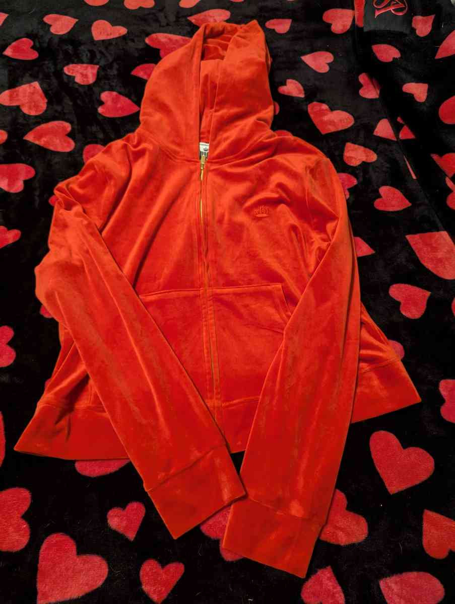 Juicy couture track suit red and black