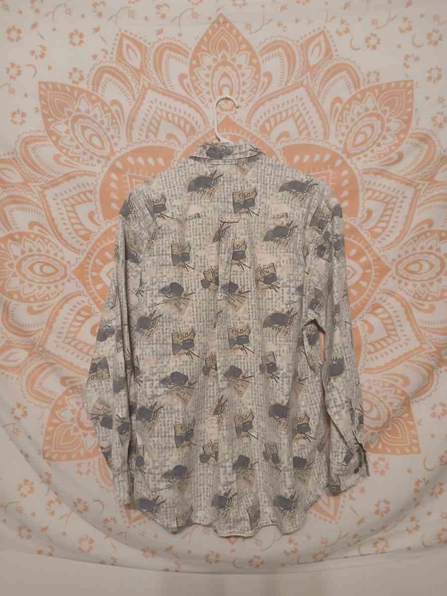 Vintage Woolrich Mens XL Cotton Rugged Outdoor Fishing