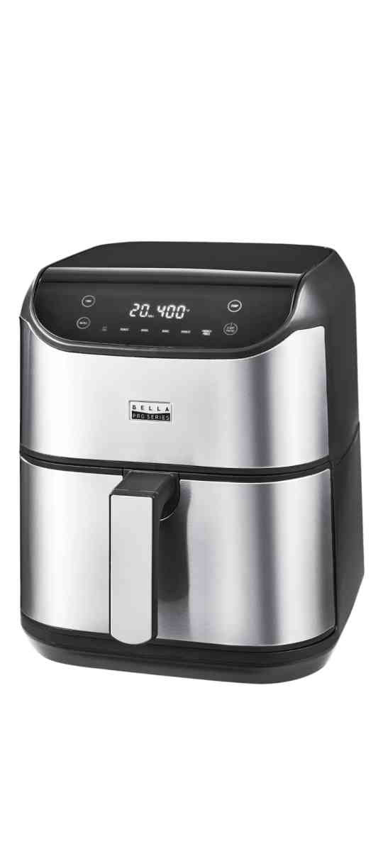 bella PRO  6qt Touchscreen Air Fryer  Stainless Steel new Bo