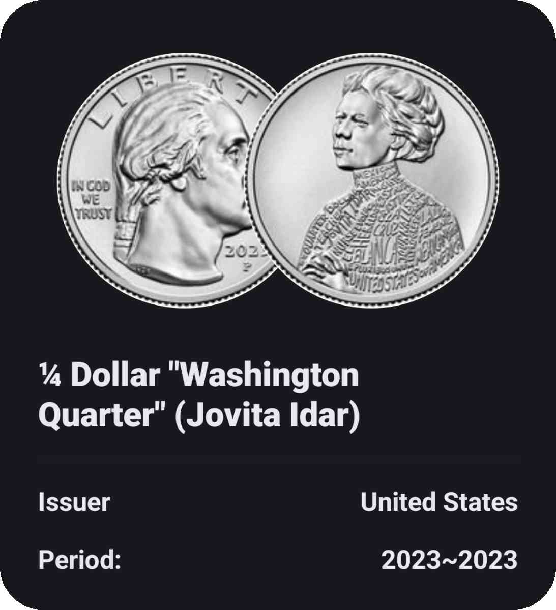 2023 misprint in cod we trust 25cent