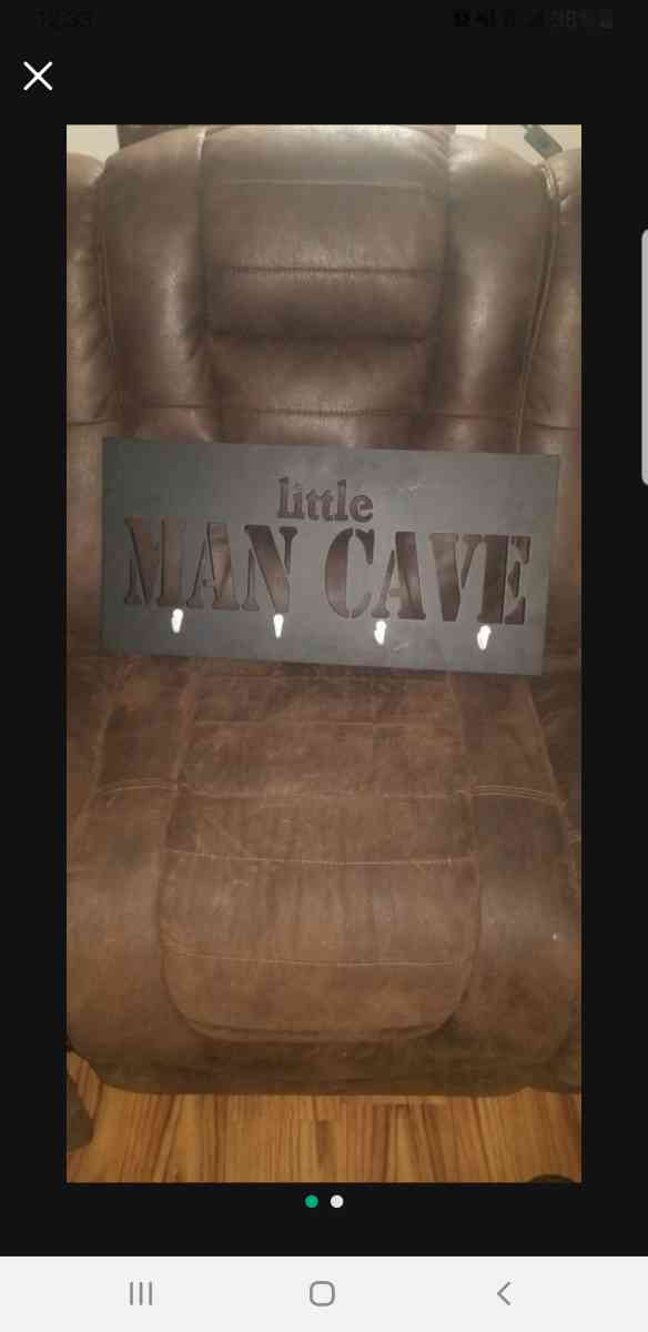 little man cave wall decor  usa flag